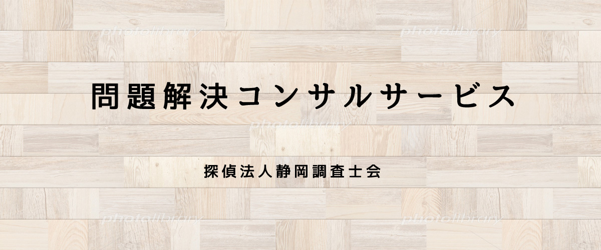 問題解決コンサルサービス（探偵法人静岡）