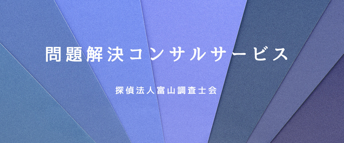 問題解決コンサルサービス（探偵法人富山）