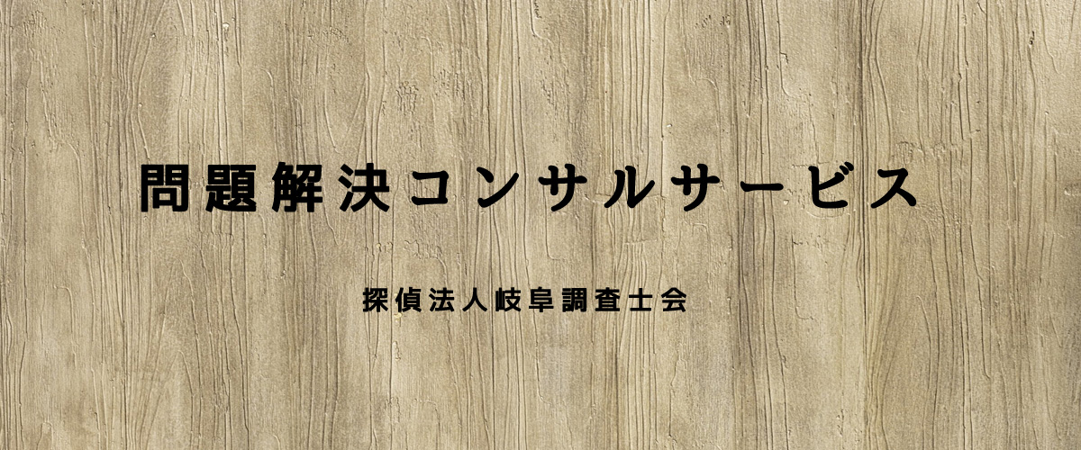 問題解決コンサルサービス（探偵法人岐阜）