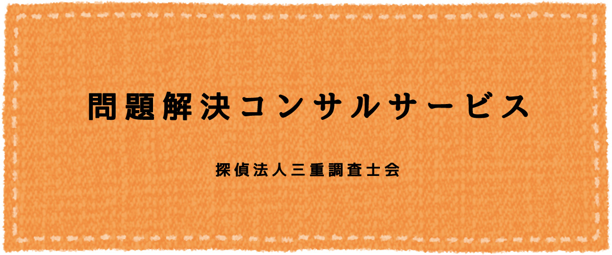 問題解決コンサルサービス（探偵法人三重）