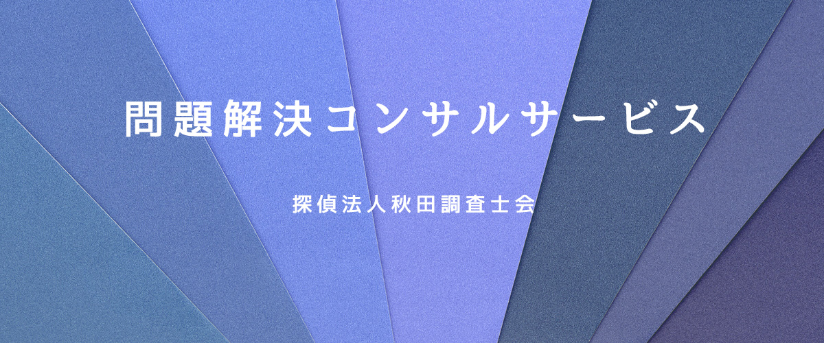 問題解決コンサルサービス（探偵法人秋田）