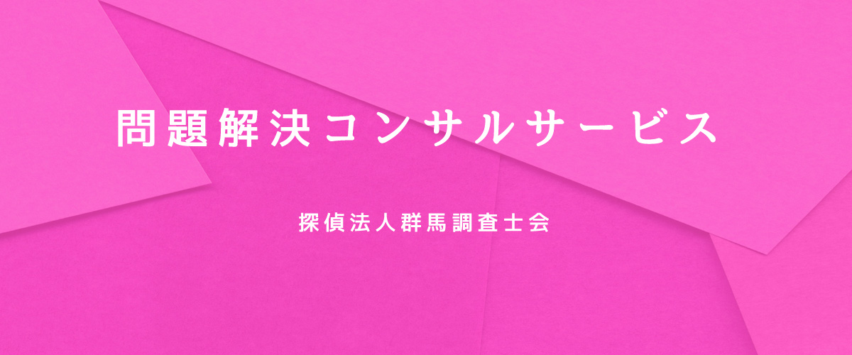 問題解決コンサルサービス（探偵法人群馬）