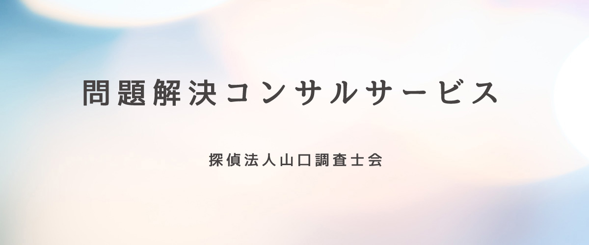 問題解決コンサルサービス（探偵法人山口）