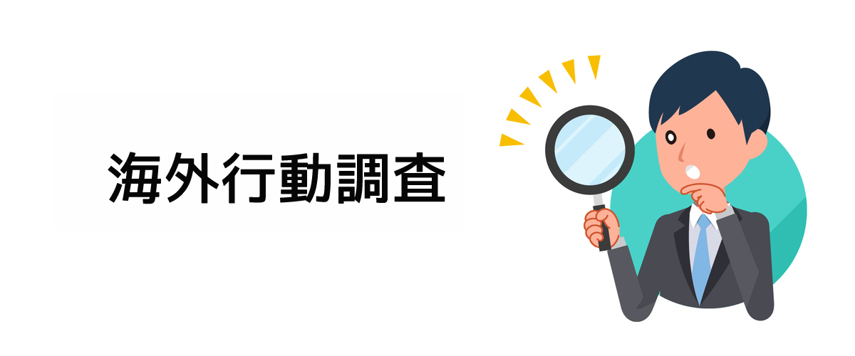 海外で行動調査をお考えの方に向けた海外行動調査のご案内