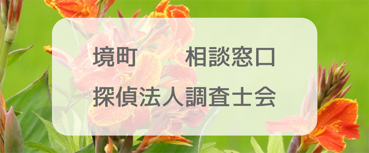 探偵相談境町の窓口