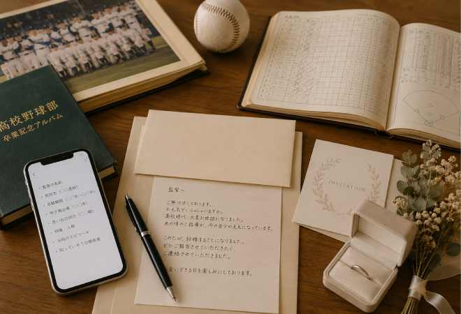 高校野球監督への結婚の報告を伝えるメッセンジャー(伝え人)サポートにおける探偵の回答。