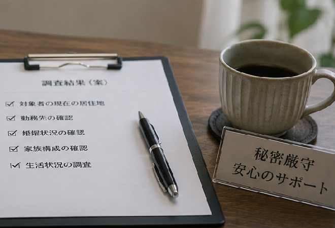 誰にも言えないトラブル解決サポートにおける探偵の回答。