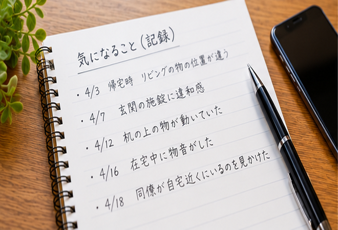 職場で撮影された自宅の鍵の合鍵無断複製、住居侵入の不安を確認したい方へ。