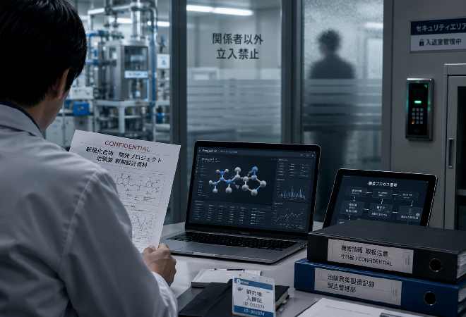 競合の情報収集から、企業秘密を守りたい医薬品製造業の経営者の方へ。